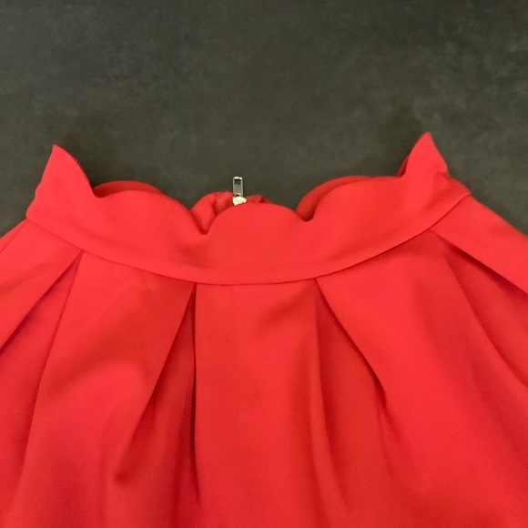 Blue Rair  Red scalloped waist tulip skirt - Picture 2 of 4